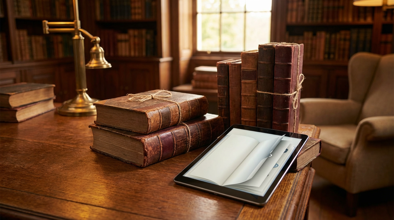 Deutsche Literatur, E-Book und gedrucktes Buch